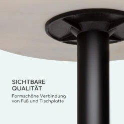 Patras Pearl Bistro-Tisch Jugendstil Marmor Ø 60 Cm H 75 Cm Gusseisern -Klarstein Verkaufs 10035977 de 0006 logo