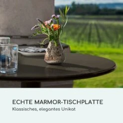 Patras Pearl Bistro-Tisch Jugendstil Marmor Ø 60 Cm H 75 Cm Gusseisern -Klarstein Verkaufs 10035978 de 0003 logo