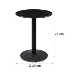 Patras Pearl Bistro-Tisch Jugendstil Marmor Ø 60 Cm H 75 Cm Gusseisern -Klarstein Verkaufs 10035978 yy 0008 logo