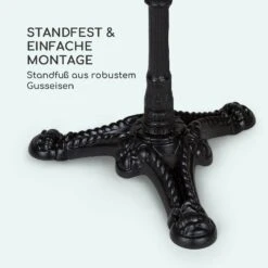 Patras Onyx Bistro-Tisch Mit Jugendstil Marmor 60 X 60 Cm Höhe: 72 Cm Dreibein -Klarstein Verkaufs 10035979 de 0005 logo