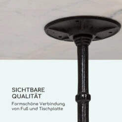 Patras Onyx Bistro-Tisch Mit Jugendstil Marmor 60 X 60 Cm Höhe: 72 Cm Dreibein -Klarstein Verkaufs 10035979 de 0006 logo