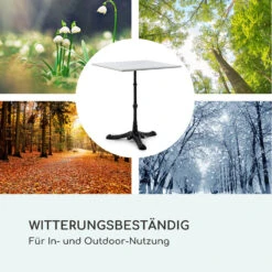 Patras Onyx Bistro-Tisch Mit Jugendstil Marmor 60 X 60 Cm Höhe: 72 Cm Dreibein -Klarstein Verkaufs 10035979 de 0007 logo