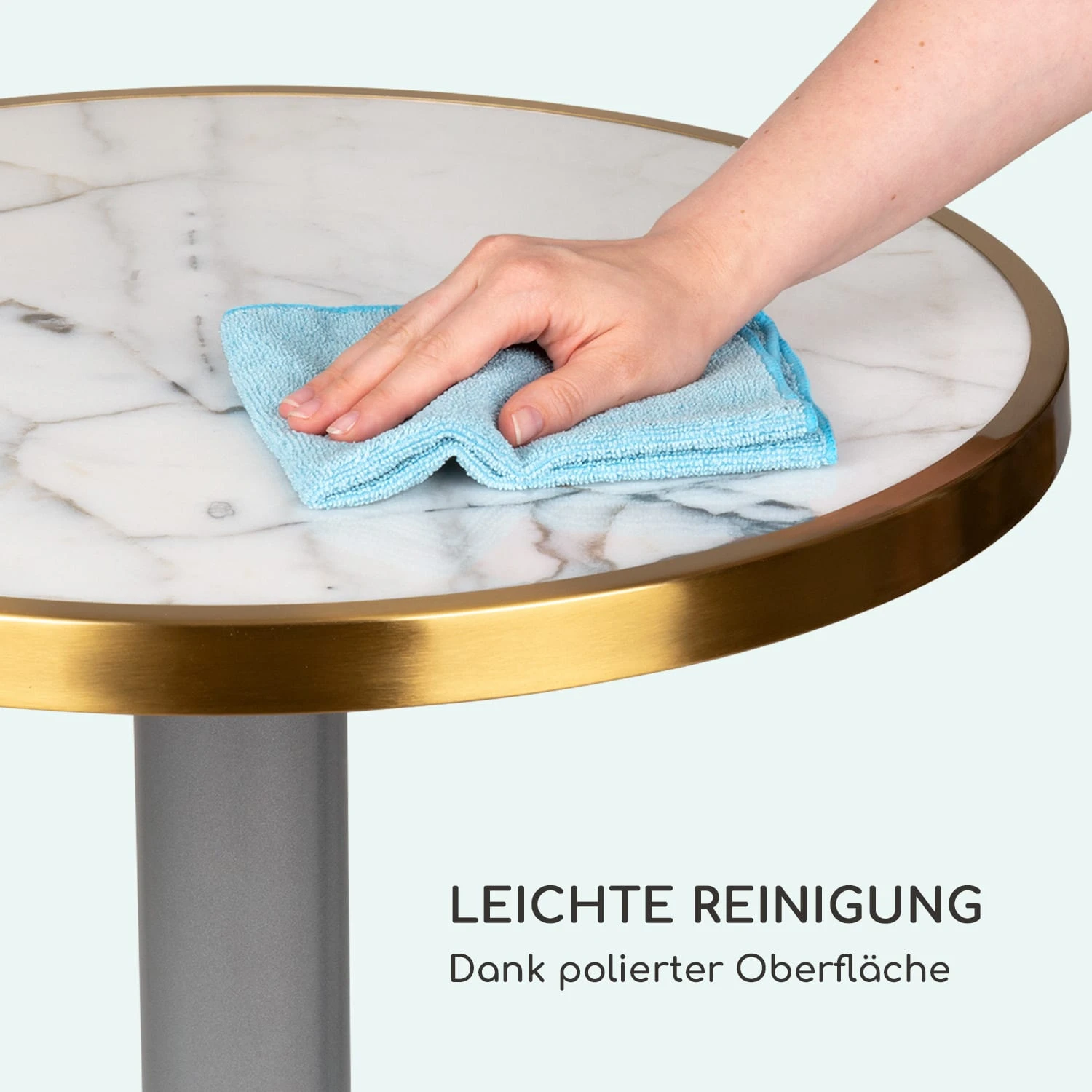 Patras Jewel Marmor-Tisch Jugendstil Ø: 57,5 cm H: 75 cm Gusseiserner Standfuß Patras Jewel Marmor-Tisch Jugendstil Ø: 57,5 Cm H: 75 Cm Gusseiserner Standfuß -Klarstein Verkaufs 10035983 de 0004 logo