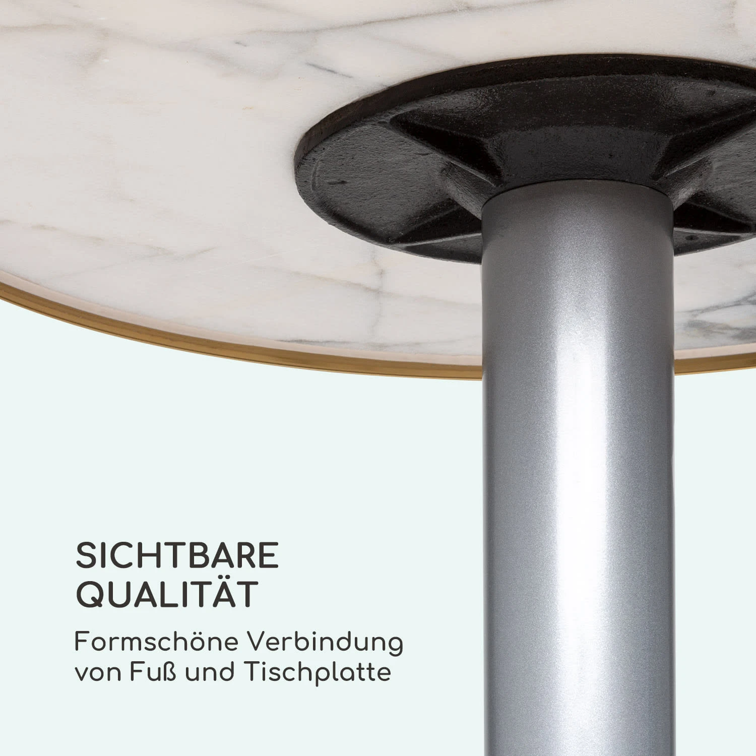 Patras Jewel Marmor-Tisch Jugendstil Ø: 57,5 cm H: 75 cm Gusseiserner Standfuß Patras Jewel Marmor-Tisch Jugendstil Ø: 57,5 Cm H: 75 Cm Gusseiserner Standfuß -Klarstein Verkaufs 10035983 de 0006 logo