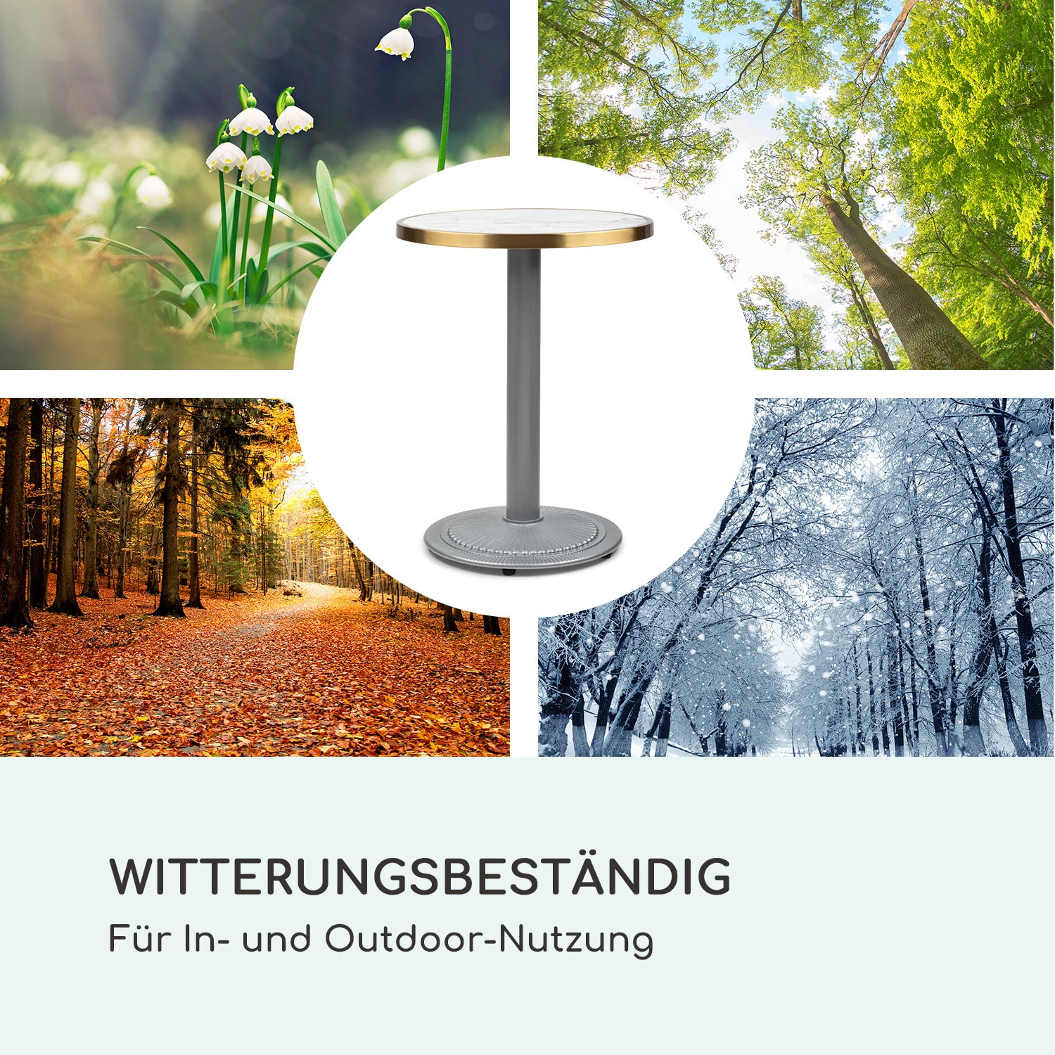 Patras Jewel Marmor-Tisch Jugendstil Ø: 57,5 cm H: 75 cm Gusseiserner Standfuß Patras Jewel Marmor-Tisch Jugendstil Ø: 57,5 Cm H: 75 Cm Gusseiserner Standfuß -Klarstein Verkaufs 10035983 de 0007 logo