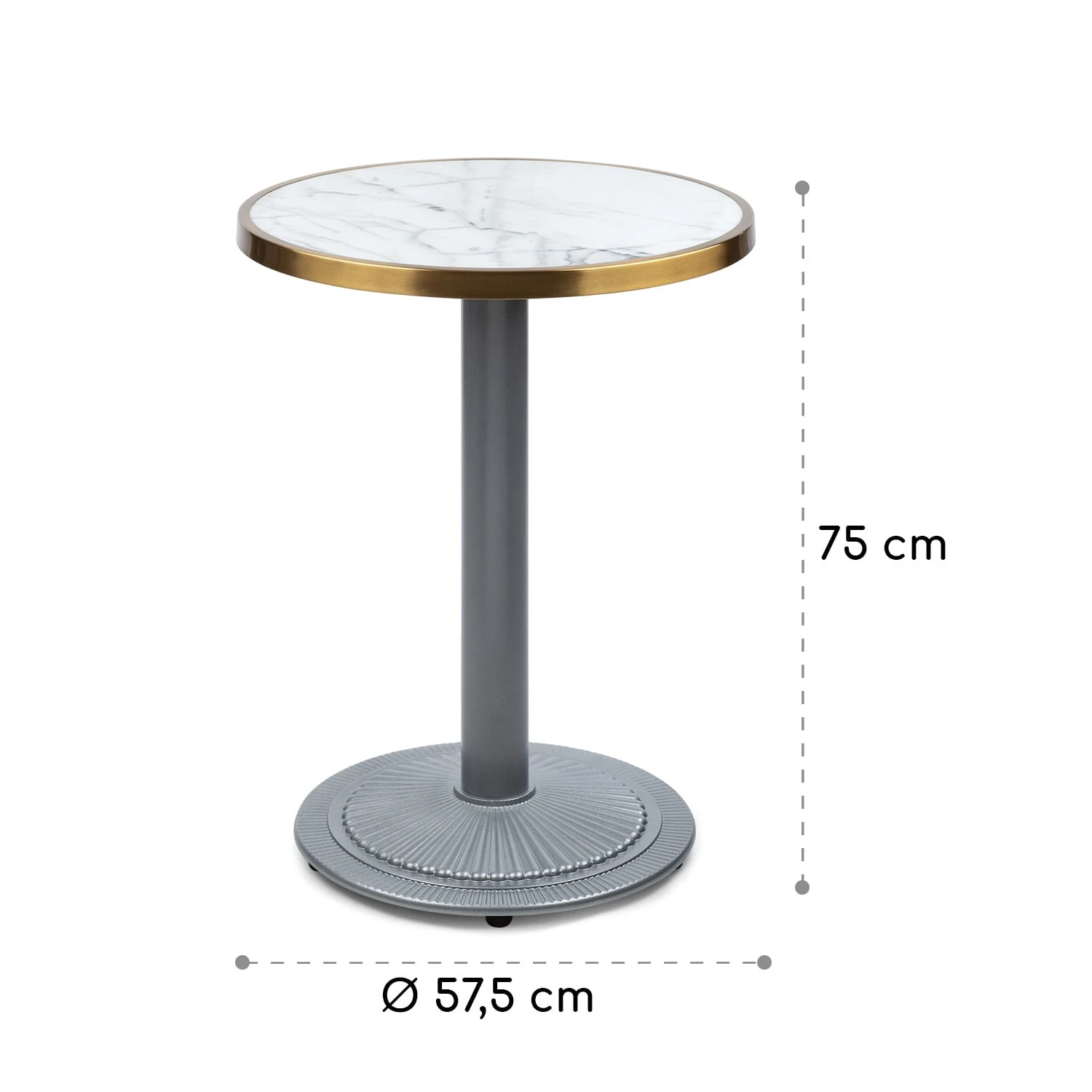 Patras Jewel Marmor-Tisch Jugendstil Ø: 57,5 cm H: 75 cm Gusseiserner Standfuß Patras Jewel Marmor-Tisch Jugendstil Ø: 57,5 Cm H: 75 Cm Gusseiserner Standfuß -Klarstein Verkaufs 10035983 yy 0008 logo