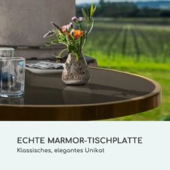 Patras Lux Bistro-Tisch Mit Dreifuß Marmortisch Ø: 57,5 Cm Höhe: 72 Cm -Klarstein Verkaufs 10035984 de 0003 logo