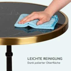 Patras Lux Bistro-Tisch Mit Dreifuß Marmortisch Ø: 57,5 Cm Höhe: 72 Cm -Klarstein Verkaufs 10035984 de 0004 logo