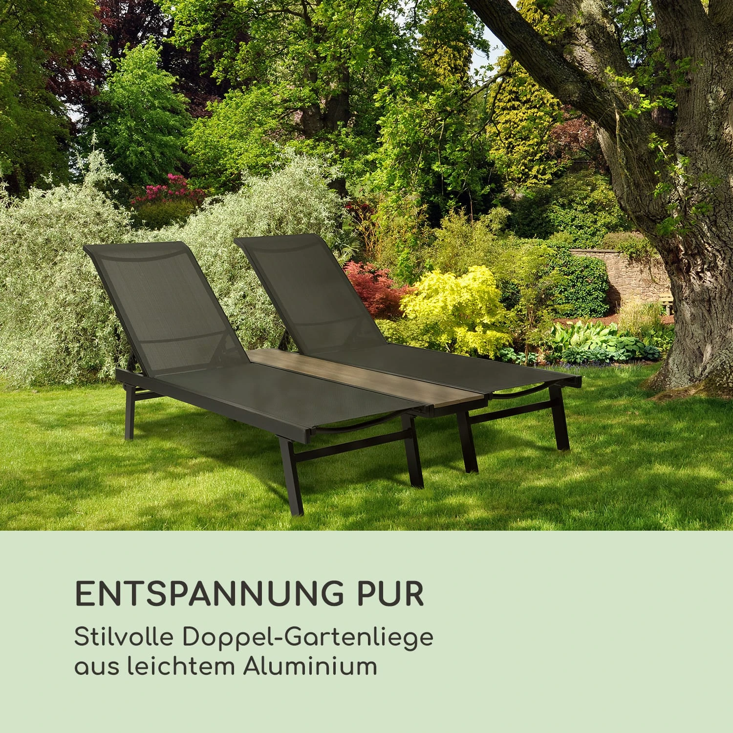 Pompei Sonnenliege Lounger 2 Pers. Aluminium Abstellfläche Pompei Sonnenliege Lounger 2 Pers. Aluminium Abstellfläche -Klarstein Verkaufs 10035985 de 0002 logo
