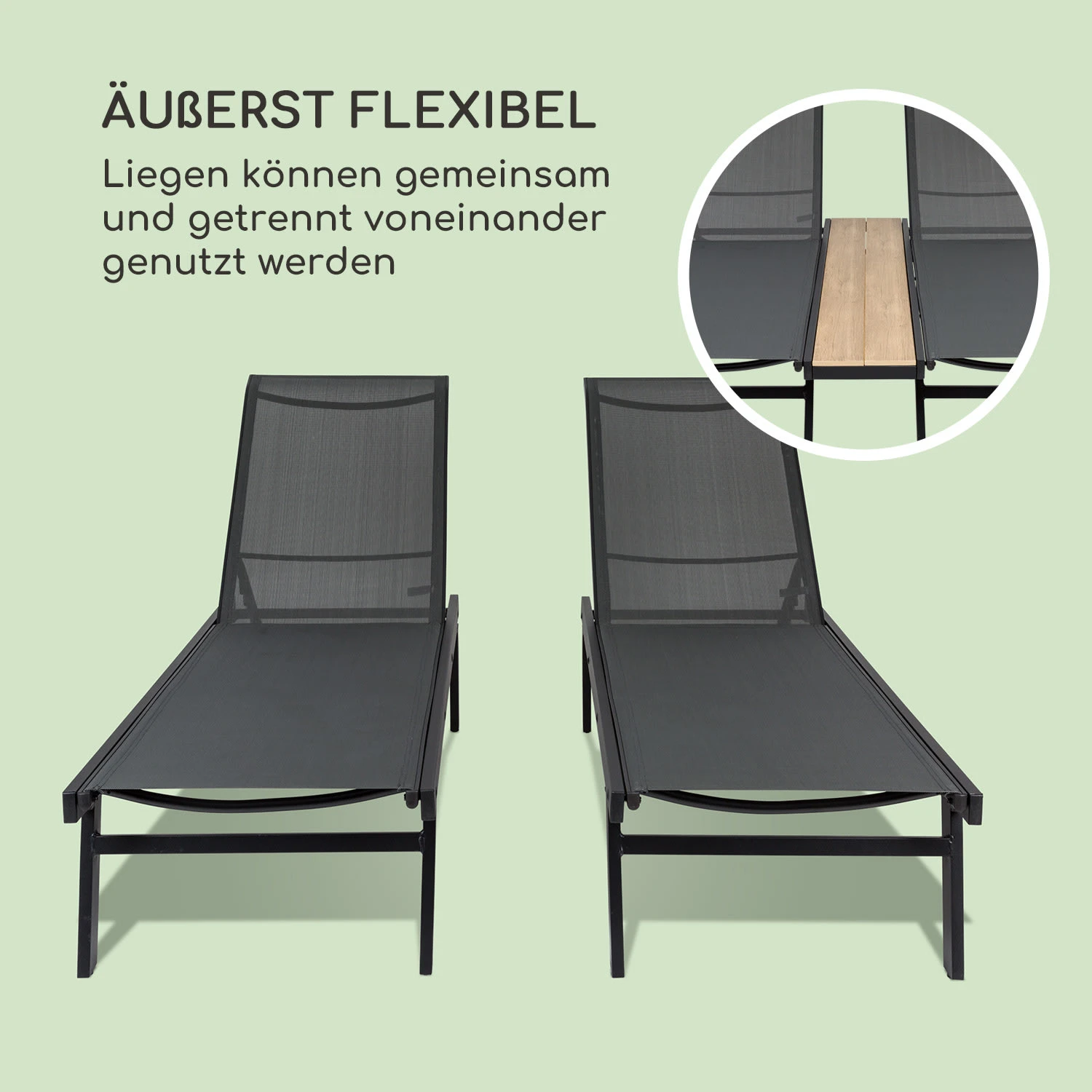 Pompei Sonnenliege Lounger 2 Pers. Aluminium Abstellfläche Pompei Sonnenliege Lounger 2 Pers. Aluminium Abstellfläche -Klarstein Verkaufs 10035985 de 0003 logo