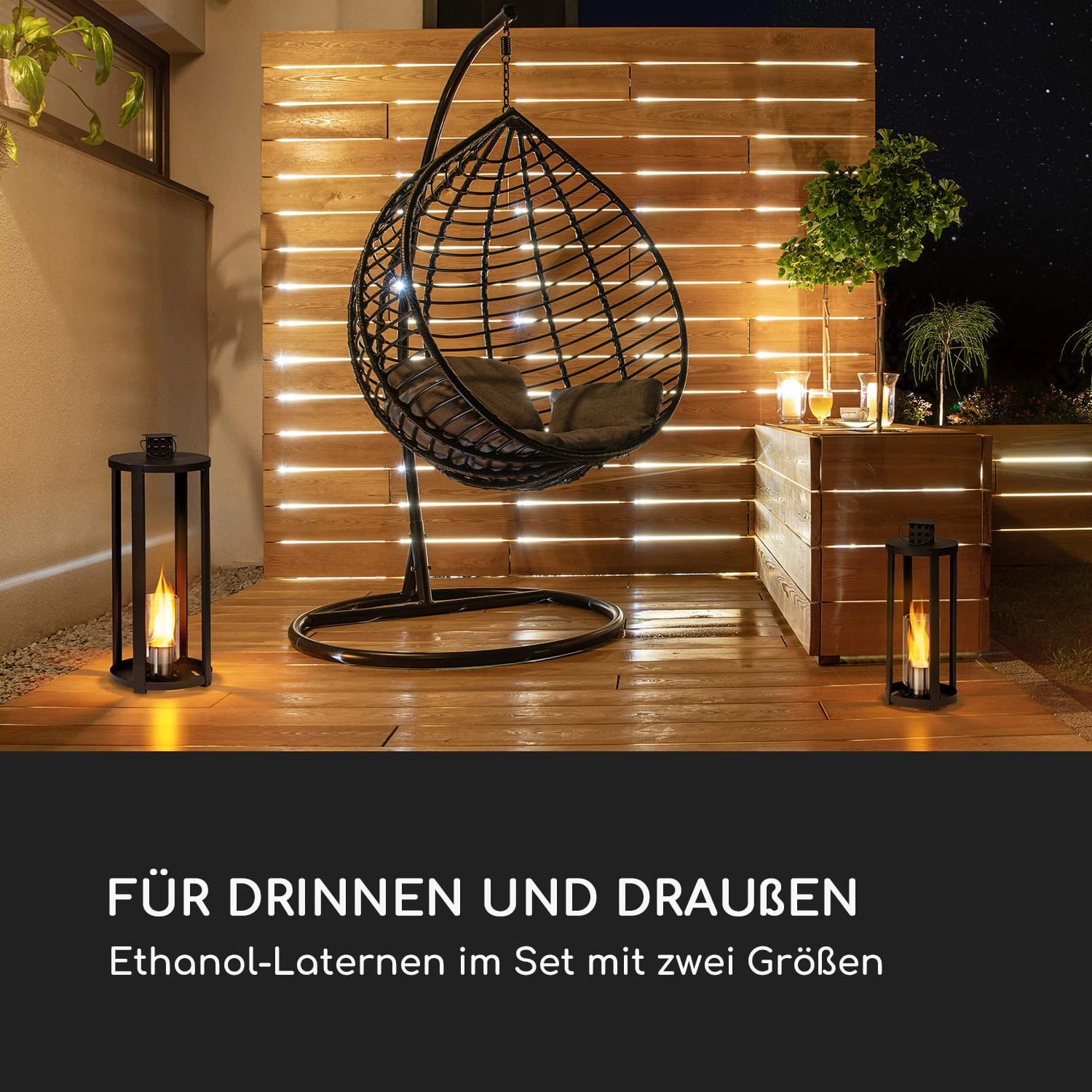 Fiamme Cilindro Ethanol-Laterne 2-Set Edelstahl-Brenner 0,3 Liter 4 h Brenndauer Fiamme Cilindro Ethanol-Laterne 2-Set Edelstahl-Brenner 0,3 Liter 4 H Brenndauer -Klarstein Verkaufs 10036070 de 0002 logo