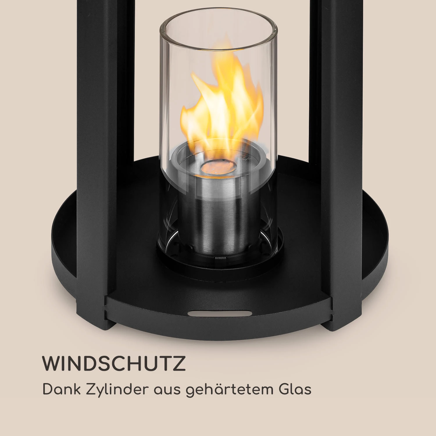 Fiamme Cilindro Ethanol-Laterne 2-Set Edelstahl-Brenner 0,3 Liter 4 h Brenndauer Fiamme Cilindro Ethanol-Laterne 2-Set Edelstahl-Brenner 0,3 Liter 4 H Brenndauer -Klarstein Verkaufs 10036070 de 0004 logo
