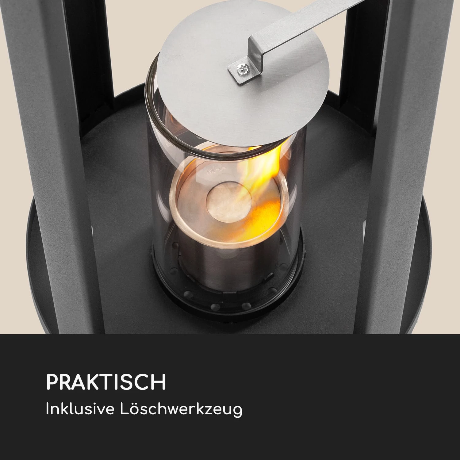 Fiamme Cilindro Ethanol-Laterne 2-Set Edelstahl-Brenner 0,3 Liter 4 h Brenndauer Fiamme Cilindro Ethanol-Laterne 2-Set Edelstahl-Brenner 0,3 Liter 4 H Brenndauer -Klarstein Verkaufs 10036070 de 0007 logo