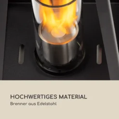 Fiamme Triangolo Ethanol-Laterne 2-Set Edelstahl-Brenner 0,3 Liter 4h Brenndauer -Klarstein Verkaufs 10036072 de 0005 logo