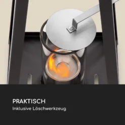 Fiamme Triangolo Ethanol-Laterne 2-Set Edelstahl-Brenner 0,3 Liter 4h Brenndauer -Klarstein Verkaufs 10036072 de 0007 logo