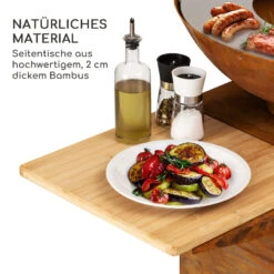 Savage 2.0 Tall Feuerschale Mit Grill Bambus-Seitentische Inkl. Wetterschutz 2 Savage 2.0 Tall Feuerschale Mit Grill Bambus-Seitentische Inkl. Wetterschutz -Klarstein Verkaufs 10036087 de 0003 logo