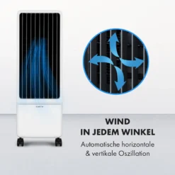 Maxflow Smart 3-in-1 Luftkühler Ventilator 5L WiFi Fernbedienung -Klarstein Verkaufs 10036091 de 0005 logo