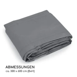 Pantheon Cortina Pergola Ersatzdach 200 G/m² Polyester-Tuch 3x6 M Inkl. Seilzug -Klarstein Verkaufs 10036121 de 0005 dimensions