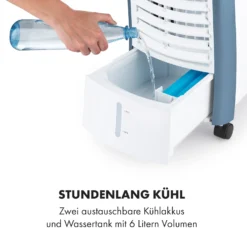 Maxfresh Ocean Ventilator Luftkühler 6L 65W Fernbedienung 2x Eispack -Klarstein Verkaufs 10036141 de 0005 logo