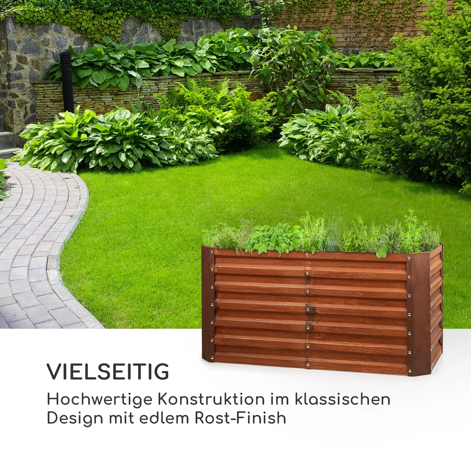 Rust Grow Hochbeet Gartenbeet verzinktes Stahlblech Rost-Finish Rust Grow Hochbeet Gartenbeet Verzinktes Stahlblech Rost-Finish -Klarstein Verkaufs 10036153 de 0002 logo