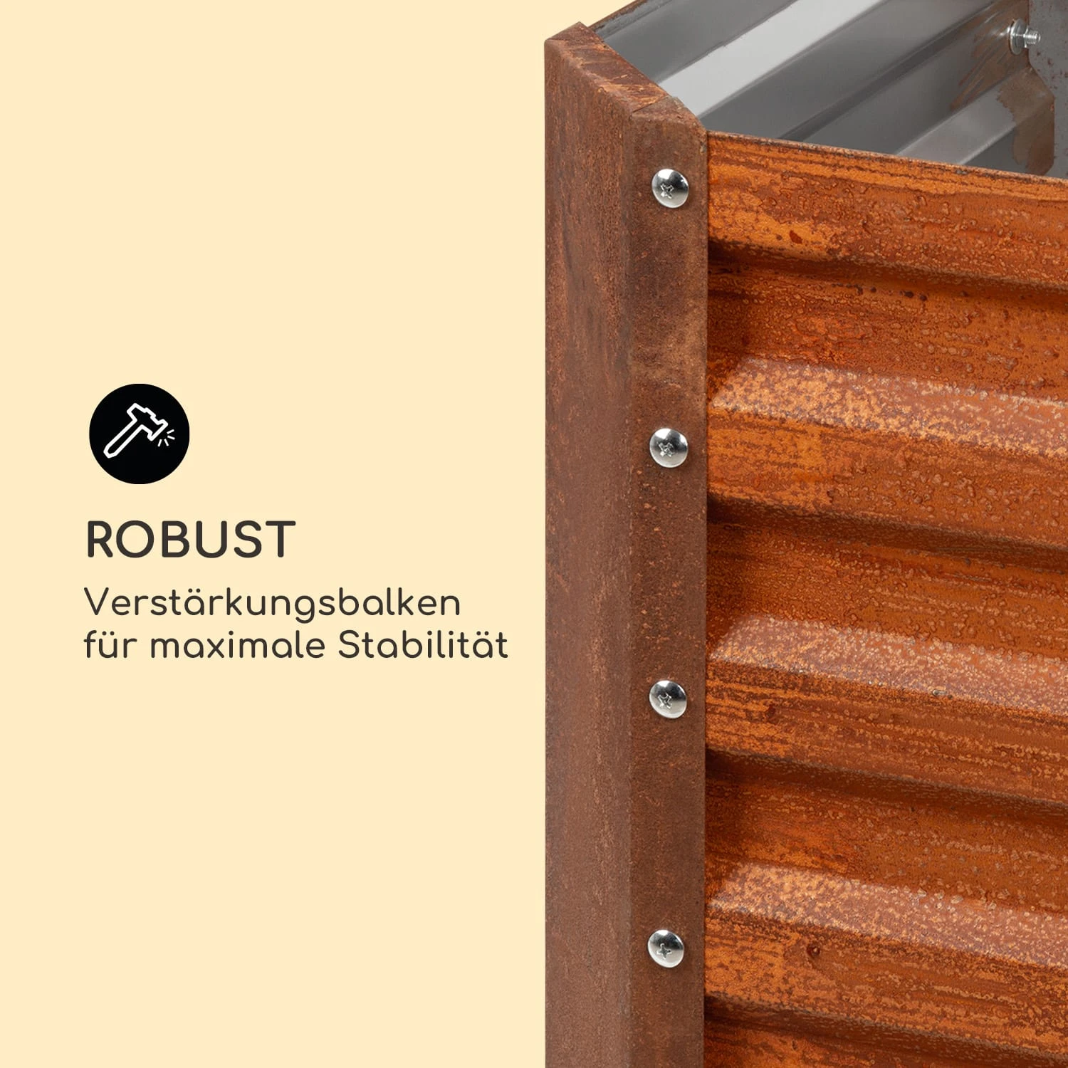 Rust Grow Hochbeet Gartenbeet verzinktes Stahlblech Rost-Finish Rust Grow Hochbeet Gartenbeet Verzinktes Stahlblech Rost-Finish -Klarstein Verkaufs 10036153 de 0005 logo