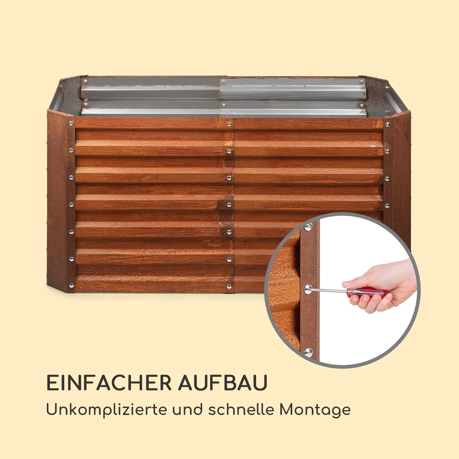 Rust Grow Hochbeet Gartenbeet verzinktes Stahlblech Rost-Finish Rust Grow Hochbeet Gartenbeet Verzinktes Stahlblech Rost-Finish -Klarstein Verkaufs 10036153 de 0007 logo