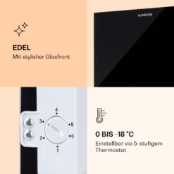 Pluto 60L Gefrierschrank 4-Sterne 60 Liter Bis -18 °C 4 Pluto 60L Gefrierschrank 4-Sterne 60 Liter Bis -18 °C -Klarstein Verkaufs 10036160 de 0005 logo