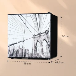 CoolArt 45L Mini-Kühlschrank EEK F Gefrierfach 1,5l Designtür -Klarstein Verkaufs 10036183 yy 0006 logo