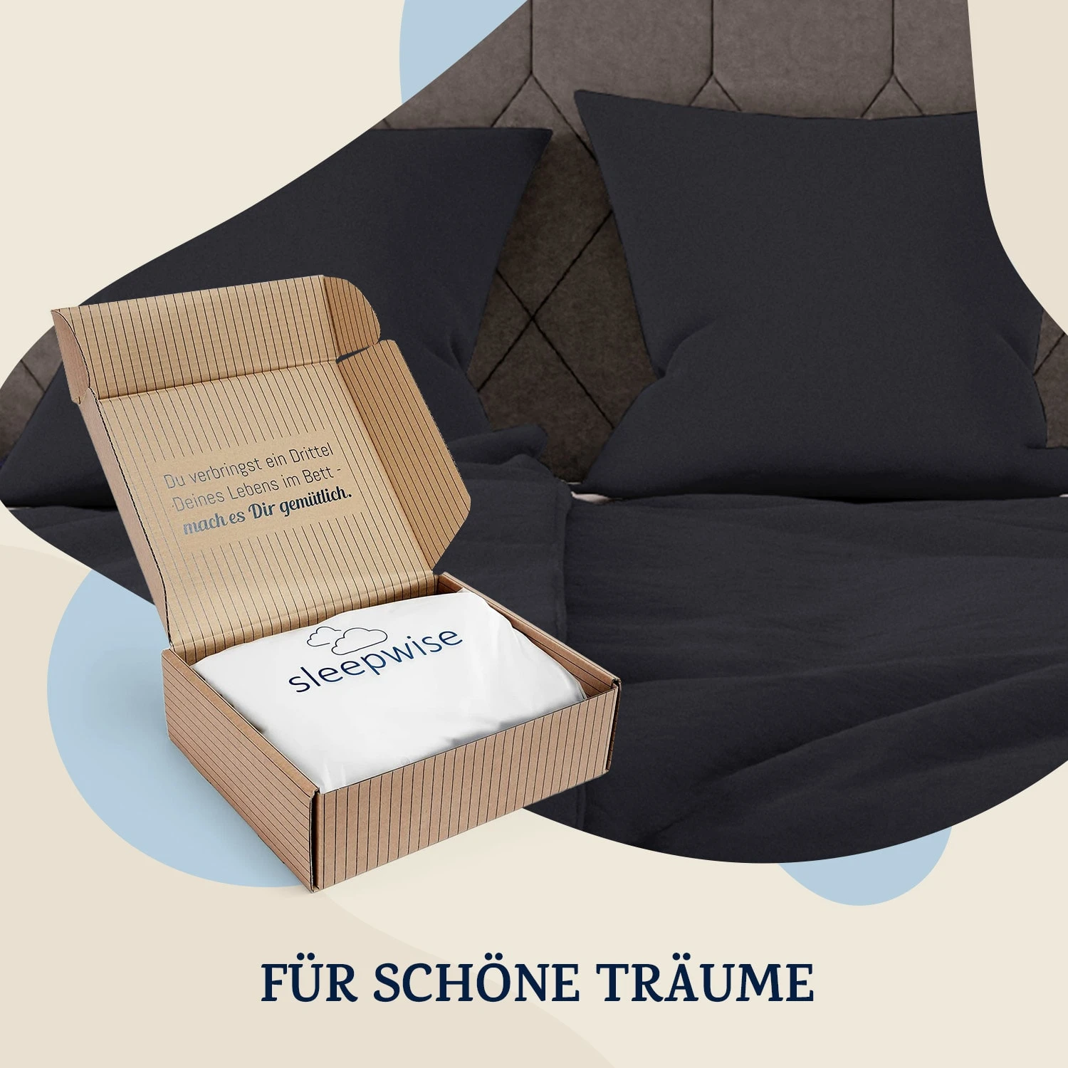 Traumwolle Biber-Bettwäsche 200x200 cm Traumwolle Biber-Bettwäsche 200x200 Cm -Klarstein Verkaufs 10036217 de 0005 logo