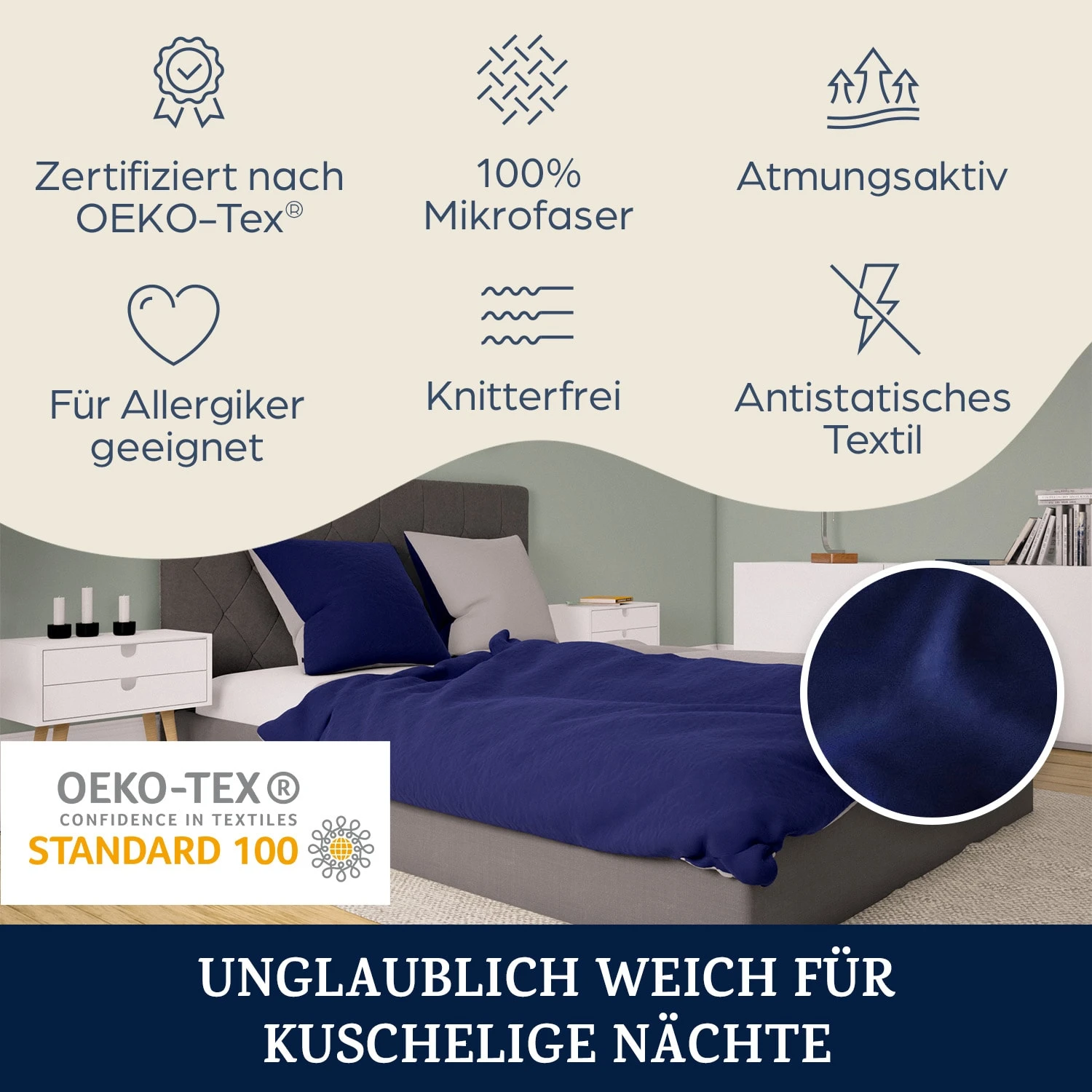 Soft Wonder-Edition Bettwäsche 155x200 cm Soft Wonder-Edition Bettwäsche 155x200 Cm -Klarstein Verkaufs 10036235 de 0002 logo