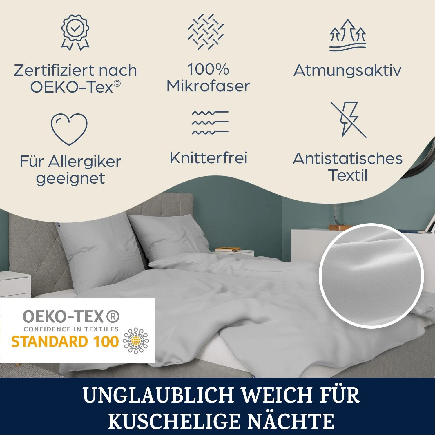 Traumwolle Biber-Bettwäsche 200x200 cm Traumwolle Biber-Bettwäsche 200x200 Cm -Klarstein Verkaufs 10036243 de 0002 logo