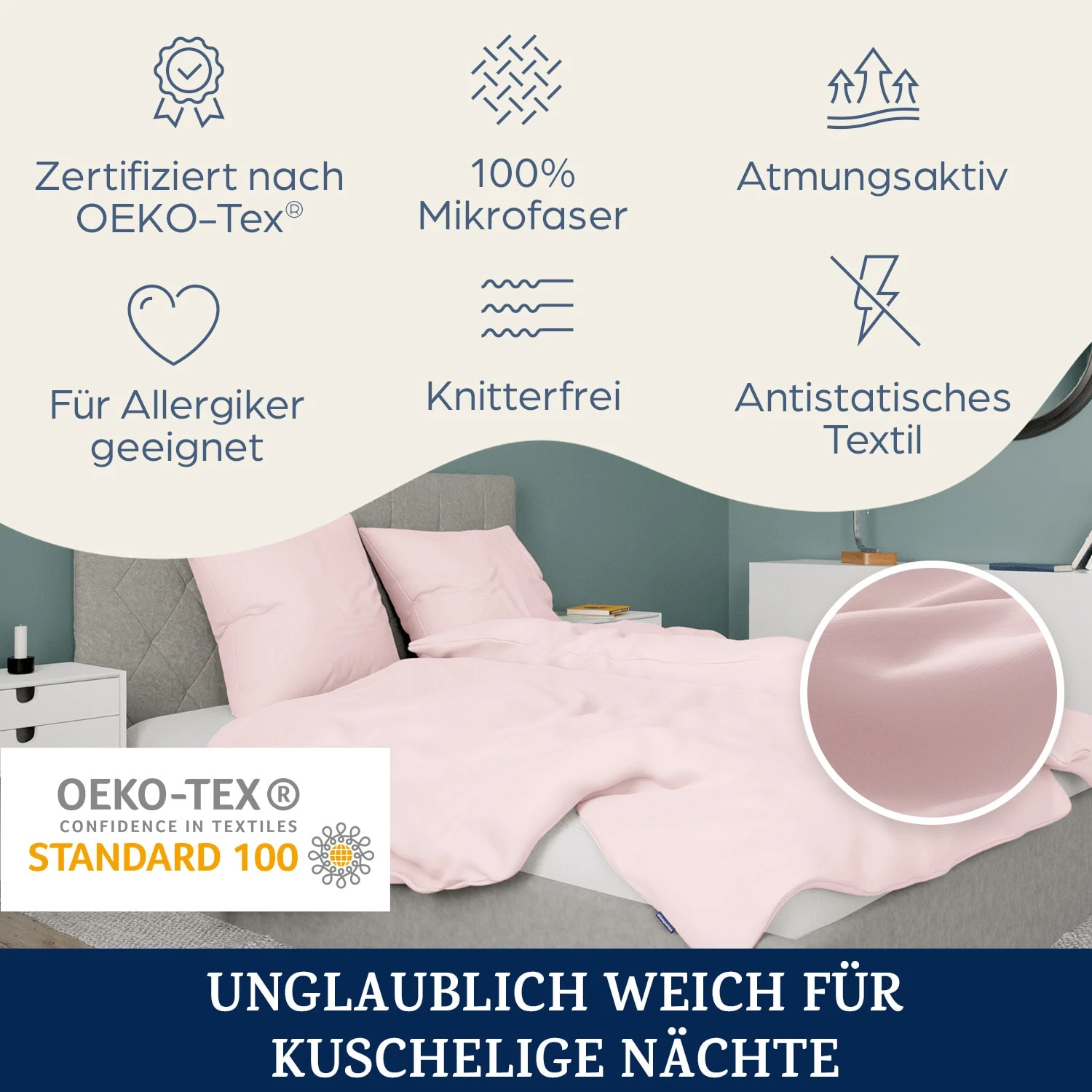 Traumwolle Biber-Bettwäsche 155x220 cm Traumwolle Biber-Bettwäsche 155x220 Cm -Klarstein Verkaufs 10036265 de 0002 logo