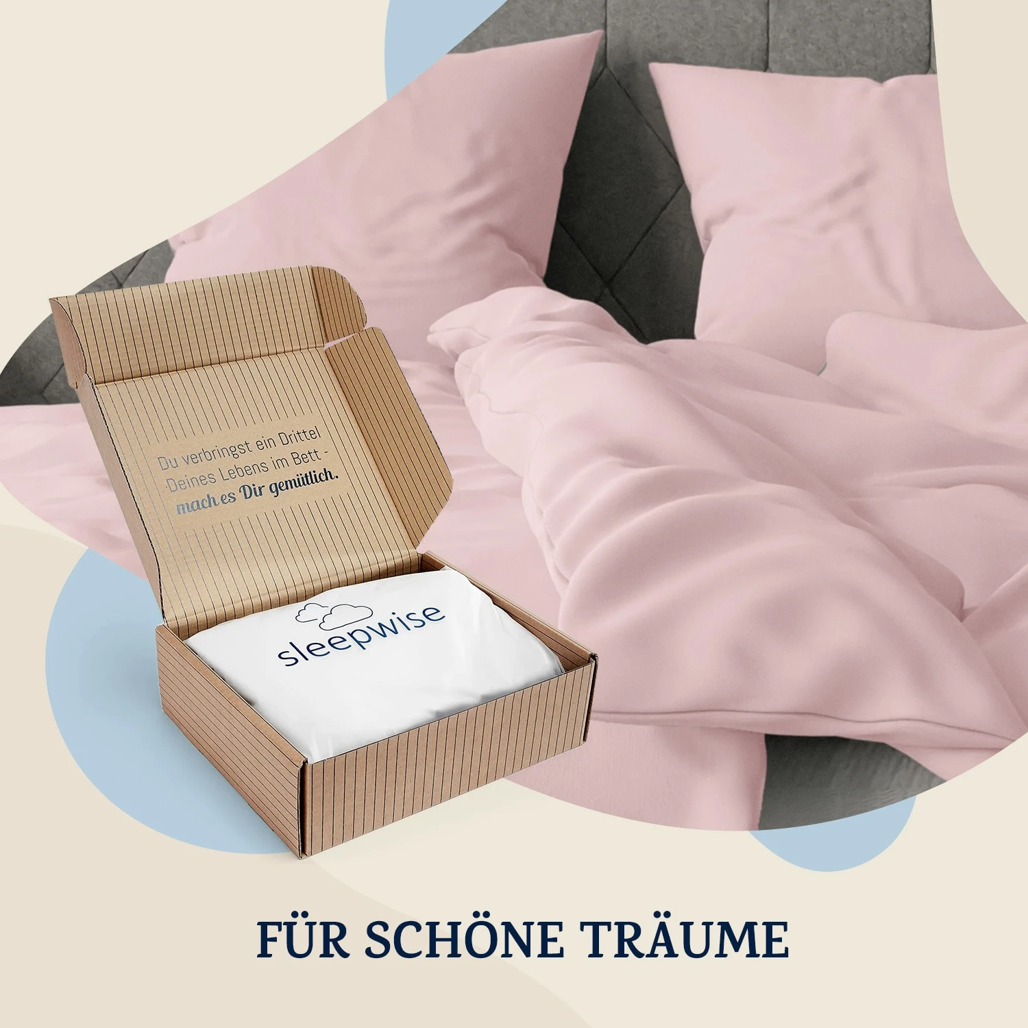 Traumwolle Biber-Bettwäsche 155x220 cm Traumwolle Biber-Bettwäsche 155x220 Cm -Klarstein Verkaufs 10036265 de 0005 logo