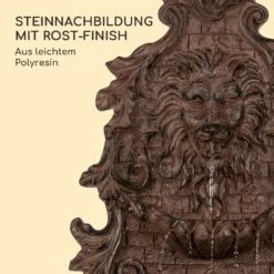 Löwenstein Wandbrunnen 2W Solar-Pumpe Polyresin 4 Weiße LED 5m Kabel -Klarstein Verkaufs 10036333 de 0005 logo