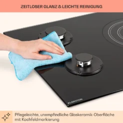 MultiChef 5 Kombi-Gaskochfeld Gas/Glaskeramik 5 Zonen -Klarstein Verkaufs 10036338 de 0008 usp