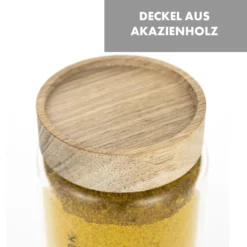 Glaswerk Cassia Gewürzgläser 6 St. 130 Ml Borosilikatglas Holzdeckel Luftdicht -Klarstein Verkaufs 10036357 de 0006 logo