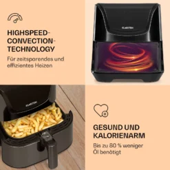 AeroVital Deluxe Heißluftfritteuse 1700W 5,4 Liter Edelstahl 4 AeroVital Deluxe Heißluftfritteuse 1700W 5,4 Liter Edelstahl -Klarstein Verkaufs 10036476 de 0005 logo