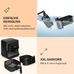 AeroVital Deluxe Heißluftfritteuse 1700W 5,4 Liter Edelstahl 5 AeroVital Deluxe Heißluftfritteuse 1700W 5,4 Liter Edelstahl -Klarstein Verkaufs 10036476 de 0006 logo