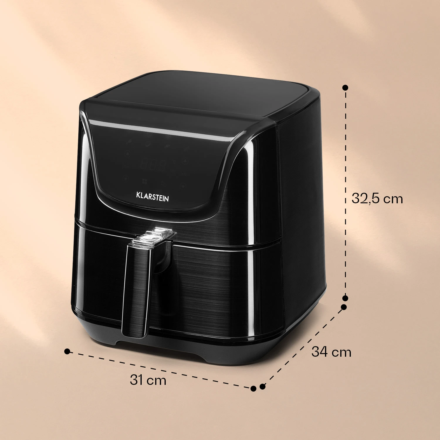 AeroVital Deluxe Heißluftfritteuse 1700W 5,4 Liter Edelstahl AeroVital Deluxe Heißluftfritteuse 1700W 5,4 Liter Edelstahl -Klarstein Verkaufs 10036476 yy 0007 logo