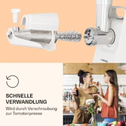 Mighty Mince Elektrischer Fleischwolf 500 - 1361 Watt 3 Lochscheiben -Klarstein Verkaufs 10036478 de 0006 logo