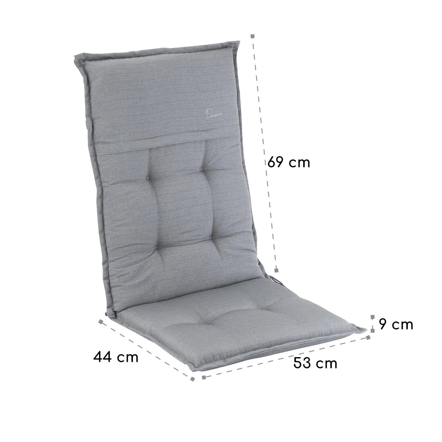 Coburg Polsterauflage Sesselauflage Gartenstuhl Polyester 53x117x9cm Coburg Polsterauflage Sesselauflage Gartenstuhl Polyester 53x117x9cm -Klarstein Verkaufs 10037387 yy 0005 logo