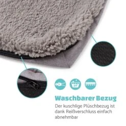 Bruno Hundebett Hundekorb | Waschbar | Orthopädisch | Rutschfest | Atmungsaktiv | Memory-Schaum | Größe M (80 X 17 X 55 Cm) -Klarstein Verkaufs 10037582 de 0005 logo