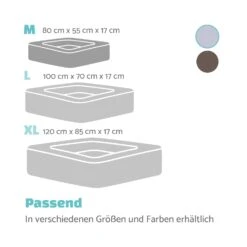 Bruno Hundebett Hundekorb | Waschbar | Orthopädisch | Rutschfest | Atmungsaktiv | Memory-Schaum | Größe M (80 X 17 X 55 Cm) -Klarstein Verkaufs 10037582 de 0007 logo