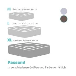 Bruno Hundebett Hundekorb | Waschbar | Orthopädisch | Rutschfest | Atmungsaktiv | Memory-Schaum | Größe XL (120 X 17 X 85 Cm) -Klarstein Verkaufs 10037588 de 0007 logo