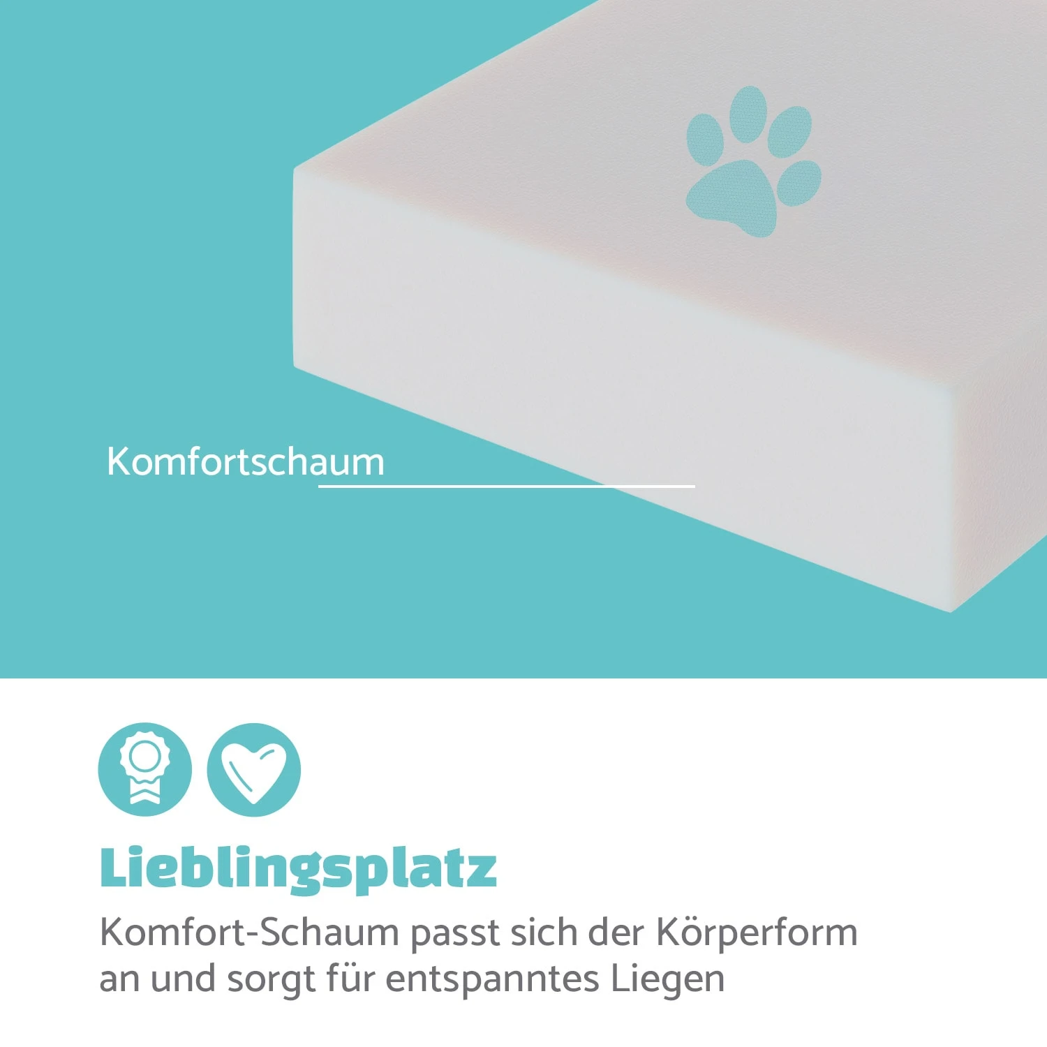 Emma Hundebett waschbar rutschfest atmungsaktiv Wendematratze Emma Hundebett Waschbar Rutschfest Atmungsaktiv Wendematratze -Klarstein Verkaufs 10037605 de 0003 logo