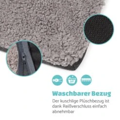 Emma Hundebett Hundekorb | Waschbar | Rutschfest | Atmungsaktiv | Wendematratze | Kissen | Größe L (100 X 30 X 90 Cm) -Klarstein Verkaufs 10037612 de 0005 logo