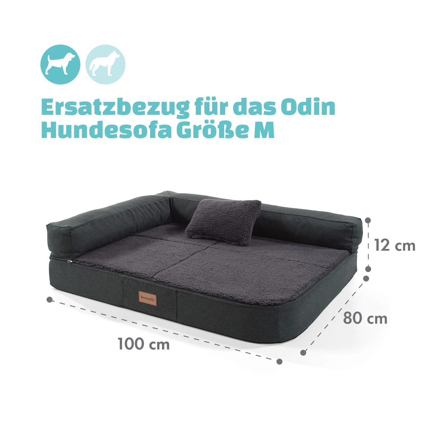 Odin Hundesofa Ersatzbezug | waschbar | rutschfest | atmungsaktiv | Größe M (100 x 12 x 80 cm) Odin Hundesofa Ersatzbezug | Waschbar | Rutschfest | Atmungsaktiv | Größe M (100 X 12 X 80 Cm) -Klarstein Verkaufs 10037615 de 0004 logo
