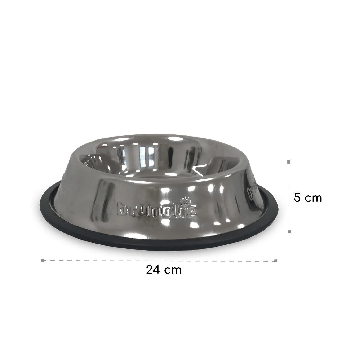 Hundenapf Trinkschale Napf 250 ml Edelstahl Gummierung rutschfest Hundenapf Trinkschale Napf 250 Ml Edelstahl Gummierung Rutschfest -Klarstein Verkaufs 10037624 yy 0004 logo