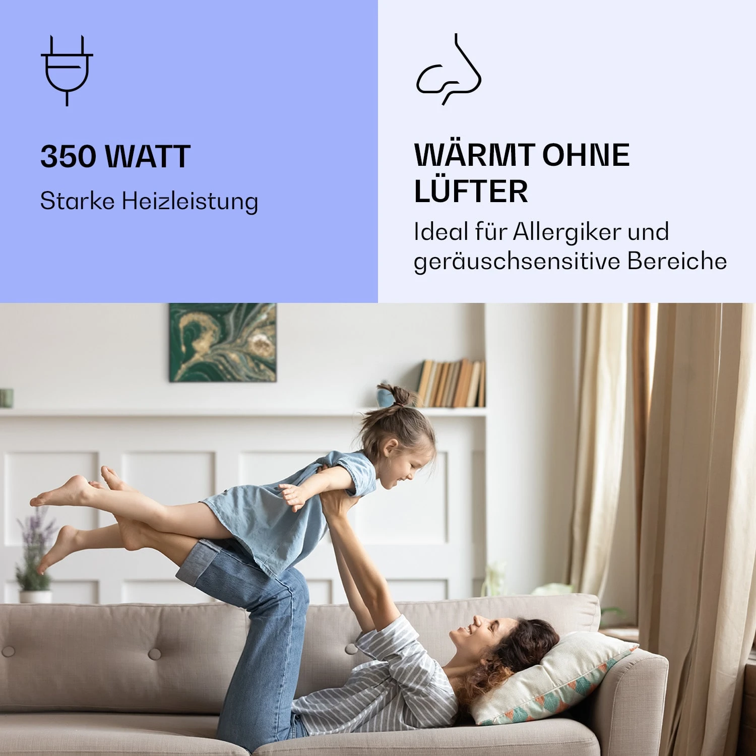 Wonderwall Air Art Smart Infrarotheizung Wirbel 60x60cm 350W Wonderwall Air Art Smart Infrarotheizung Wirbel 60x60cm 350W -Klarstein Verkaufs 10037821 de 0005 logo