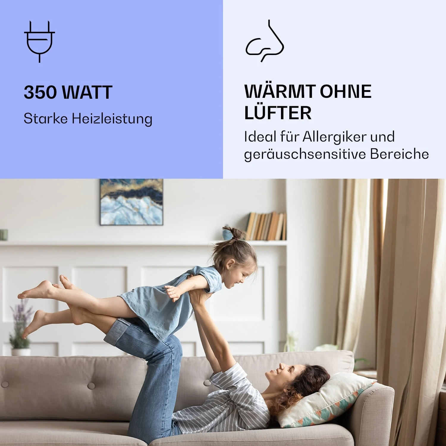 Wonderwall Air Art Smart Infrarotheizung Blauer Marmor 60x60cm 350W Wonderwall Air Art Smart Infrarotheizung Blauer Marmor 60x60cm 350W -Klarstein Verkaufs 10037827 de 0005 logo